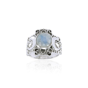 Blue Moon Silver Ring TR3785 - Jewelry